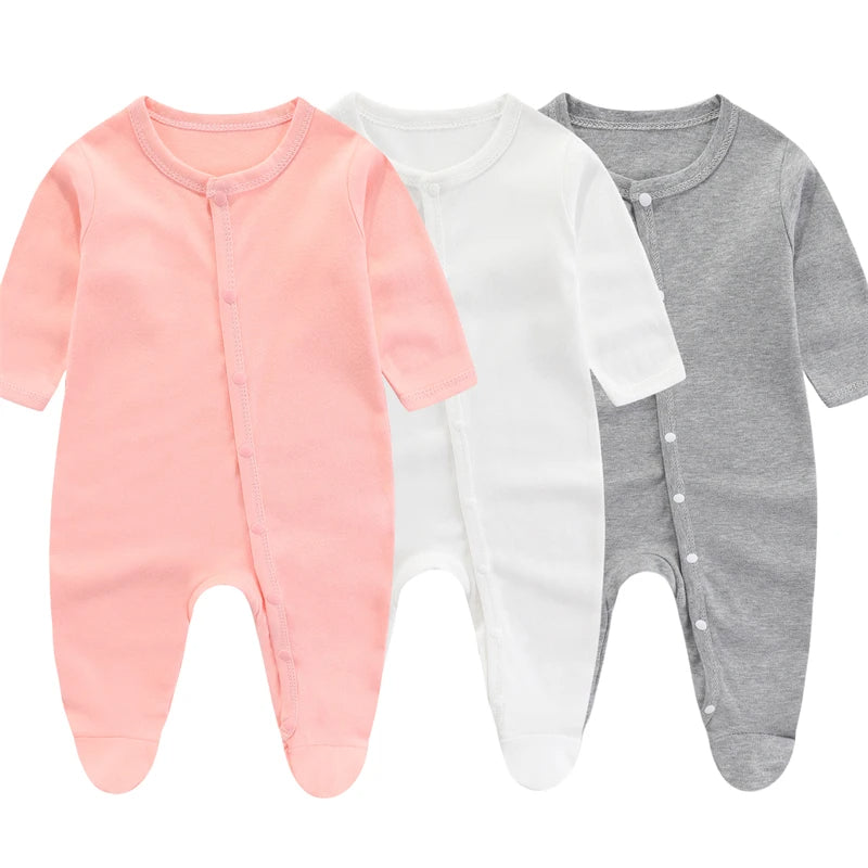 Spring Baby Romper – Soft Cotton Newborn Bodysuit (0–9M)