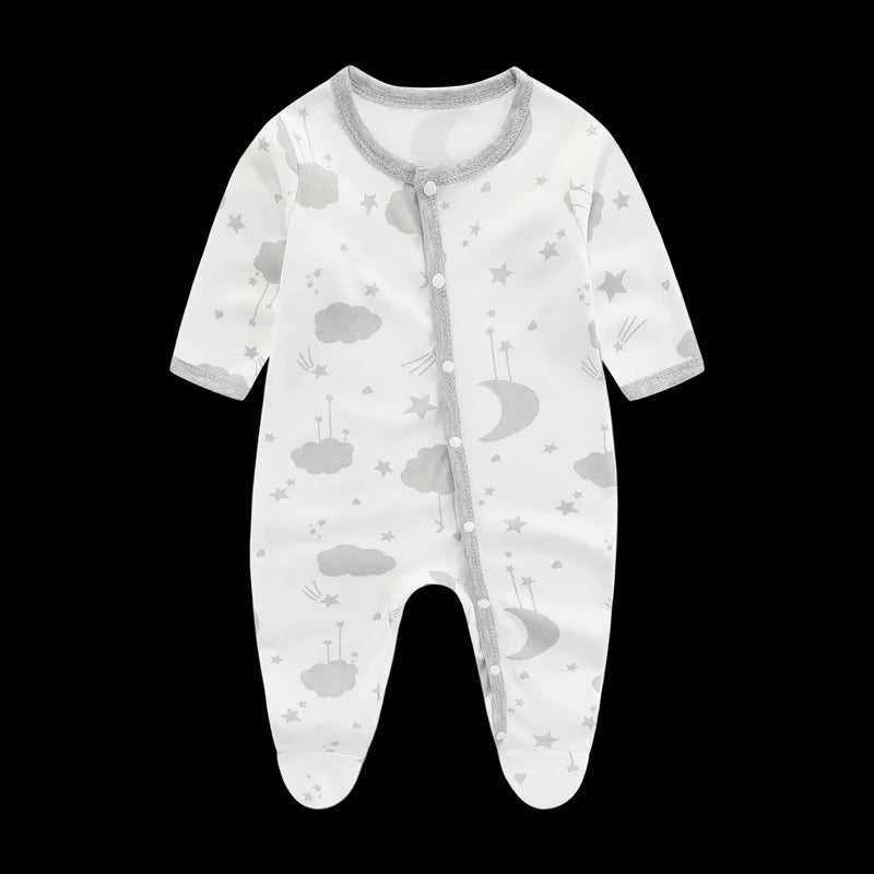 Spring Baby Romper – Soft Cotton Newborn Bodysuit (0–9M)