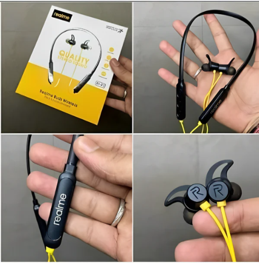 Realme Wireless Neckband – Deep Bass & Long Battery