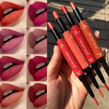 Pack Of 8 2-in-1 Matte Lipstick And Lip Liner Set