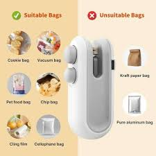 Heat Sealing Machine 2 In 1 Cutting And Sealer Usb Rechargeable