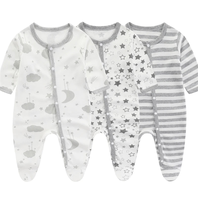 Spring Baby Romper – Soft Cotton Newborn Bodysuit (0–9M)
