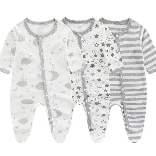 Spring Baby Romper – Soft Cotton Newborn Bodysuit (0–9M)
