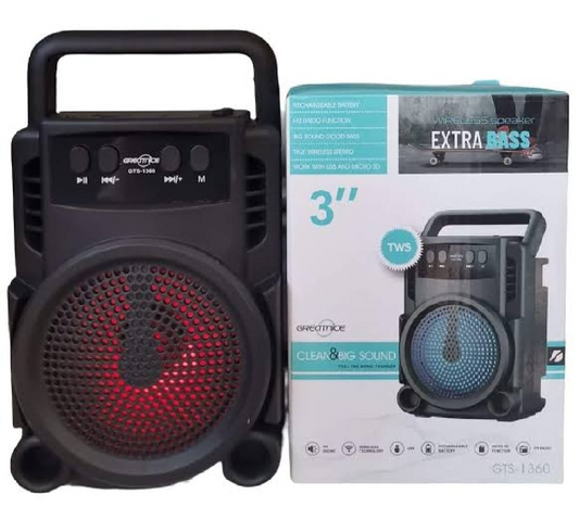 Gts 1360 Portable Rechargeable Mini Wireless Bluetooth Speaker