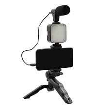 Ay-49 Vlogger Video Making Kits Vlog Microphone Led Fill Light Mini Tripod Mobile Holder